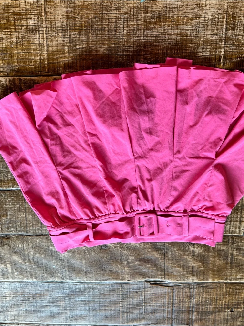 Bright Pink Pleated Skirt - Picture 3 of 3